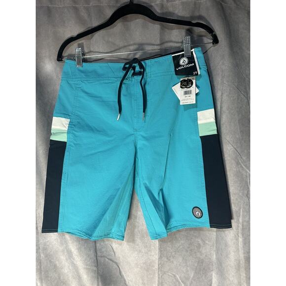 Volcom Lido Print Mod Boardshorts Boys' 29 (XL) Mens (XS) Cleanwater - Picture 1 of 2
